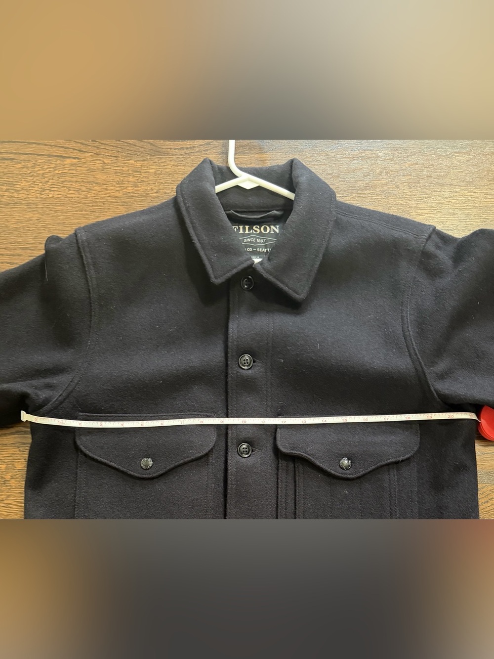 Filson Men's Navy/Black Wool Field Jacket - Picture 5 of 5